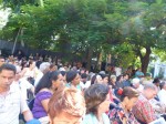 El público repletó el patio del Ministerio de Cultura