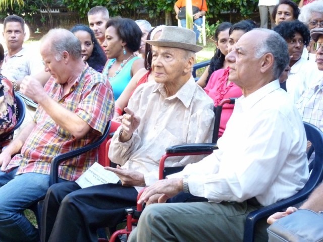 Luis Carbonell, Rafael Bernal, Ministro de Cultura y Fernando Rojas, Viceministro